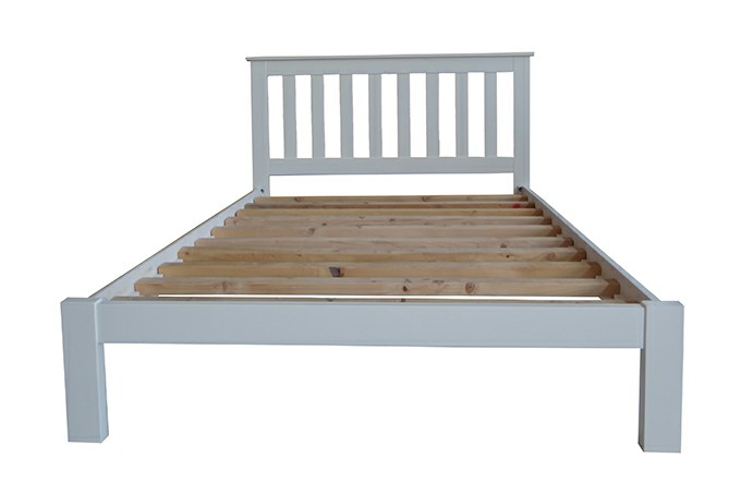 CLASSIC WHITE Solid Pine Bed Frame (5 Sizes) - hotfurniture