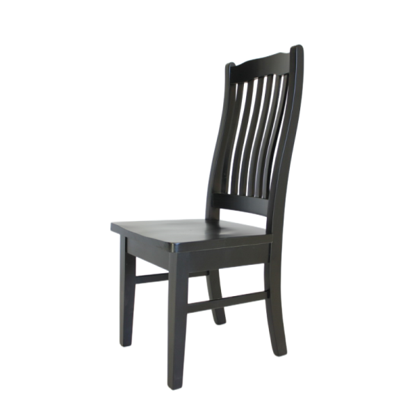 Black Solid Pine Dining Chair - hotfurniture